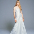 Wijde strapless trouwjurk