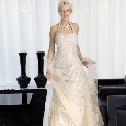 Prachtige lange trouwjurk met halter